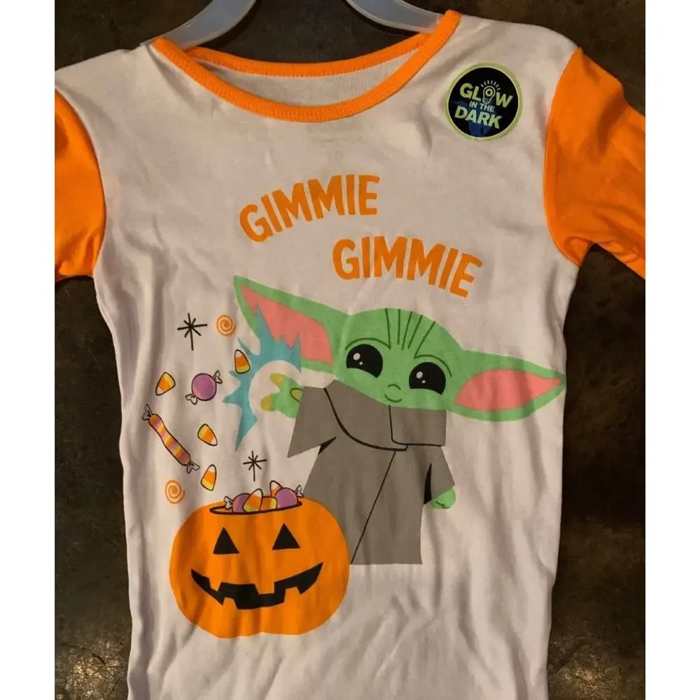 Children’s glow in the dark Star Wars Halloween pajamas girls size 10
